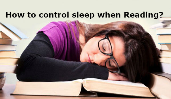 How to control sleep during studying or reading in kannada